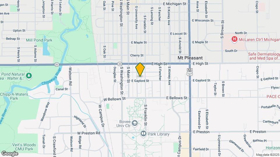 915 S University Ave Mapa y Detalles de la Ubicación