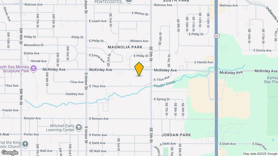 411 E McKinley Ave Map and Location Details