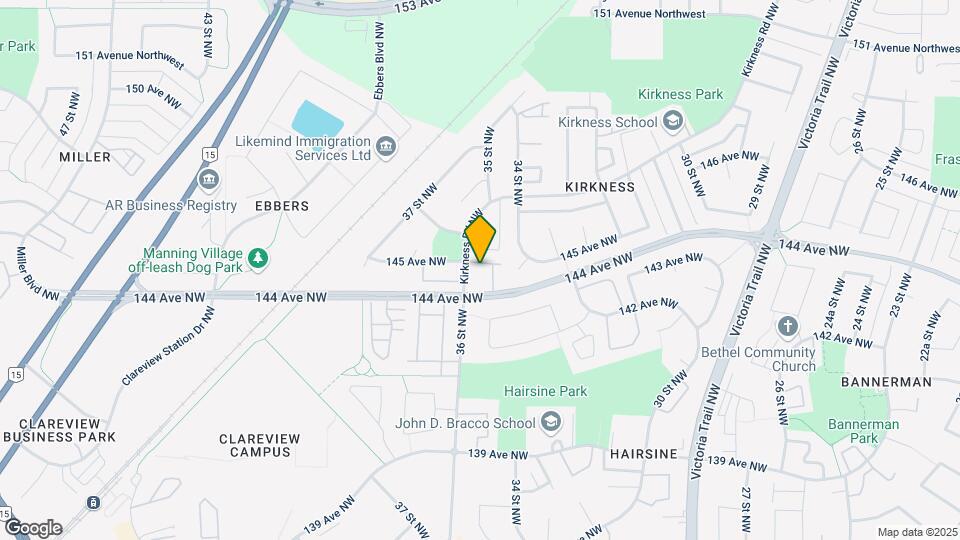 345 Kirkness Rd NW Map and Location Details