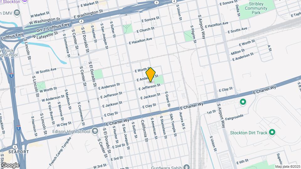 625 E Jefferson St Map and Location Details