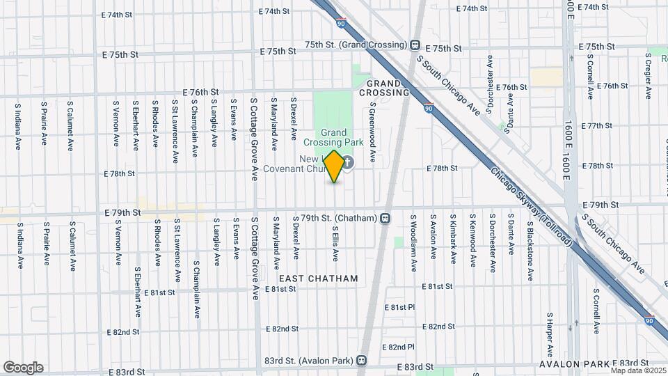 7842 S Ellis Ave Map and Location Details