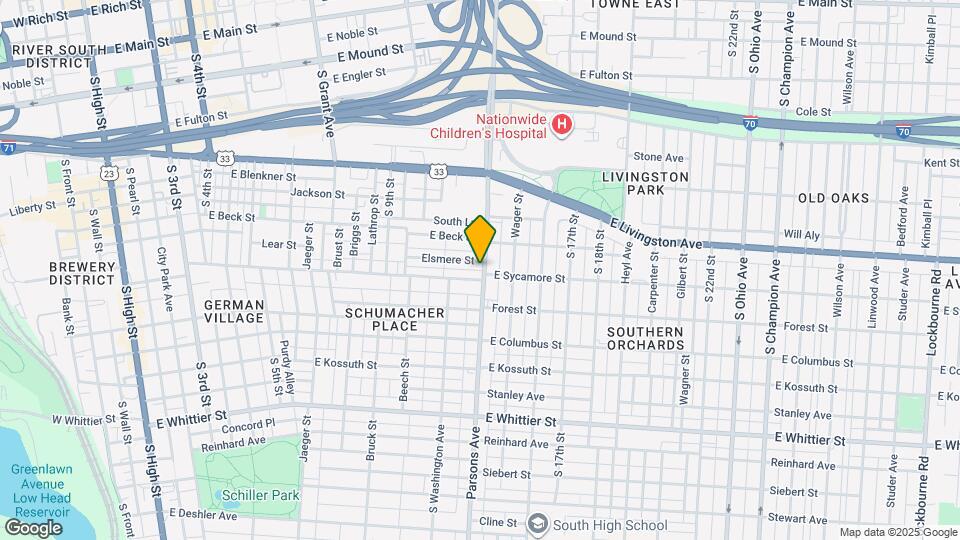 721 Parsons Ave Mapa y Detalles de la Ubicación