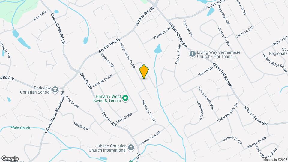 490 Village Green Ct SW Map and Location Details