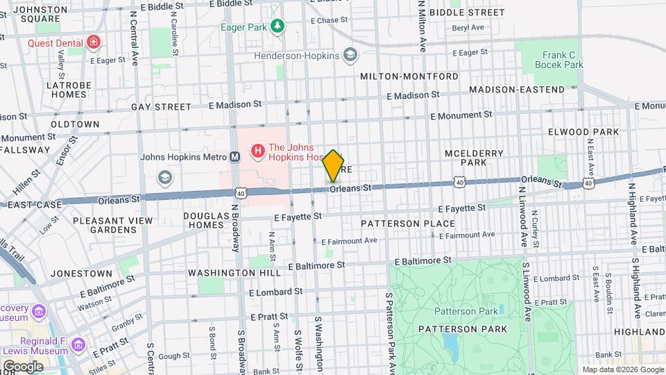 2038 Orleans St Map and Location Details