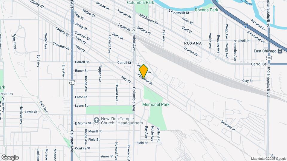 1238 Sherman St Map and Location Details