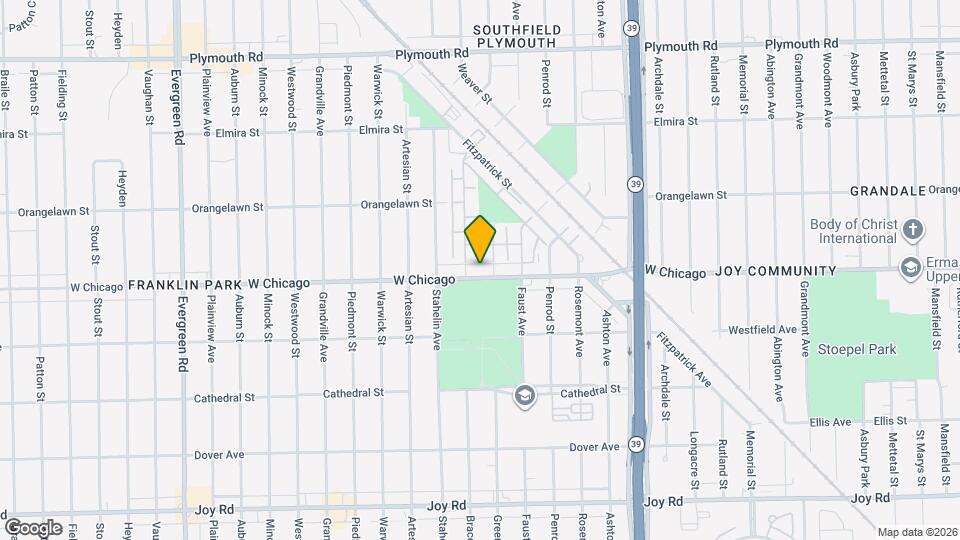 9521 Greenview Ave Map and Location Details