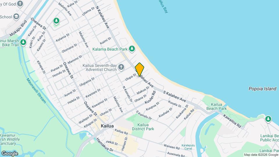 117 N Kalaheo Ave Map and Location Details