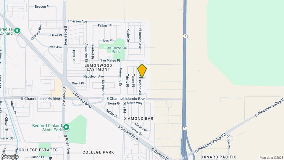 2530 El Dorado Ave Map and Location Details