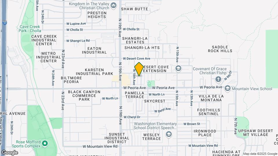 10630 N 17th Dr Mapa y Detalles de la Ubicación