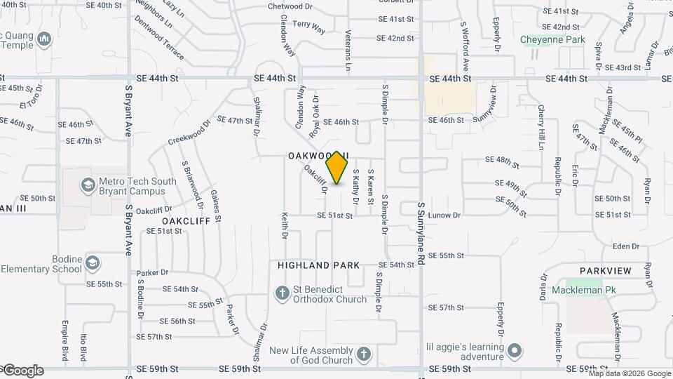 5005 Oak Manor Dr Map and Location Details