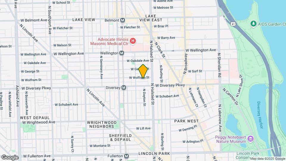 833 W Wolfram St, Unit 3 Map and Location Details