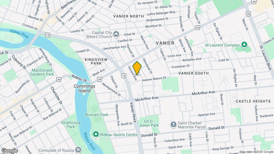 315 Savard Ave, Unit Unit 1 Map and Location Details