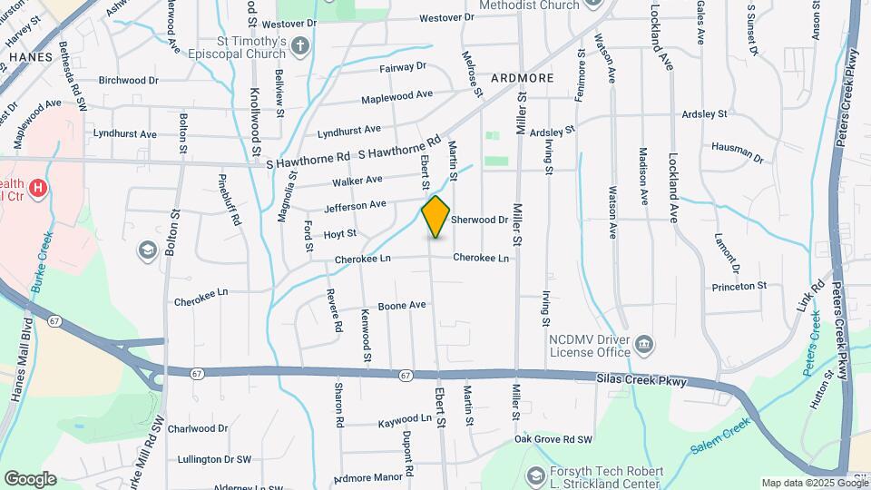 1223 Ebert St Map and Location Details