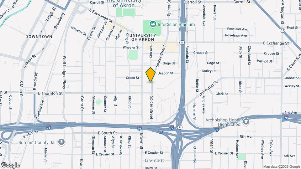 540 Spicer St Map and Location Details