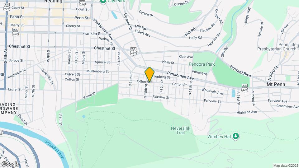 1512 Cotton St Map and Location Details