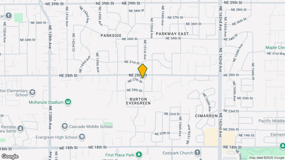 2712 NE 151st Ave Map and Location Details