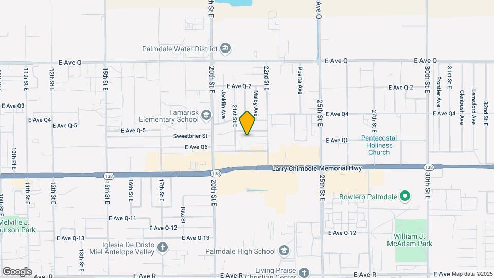 2107 E Avenue Q6 Map and Location Details