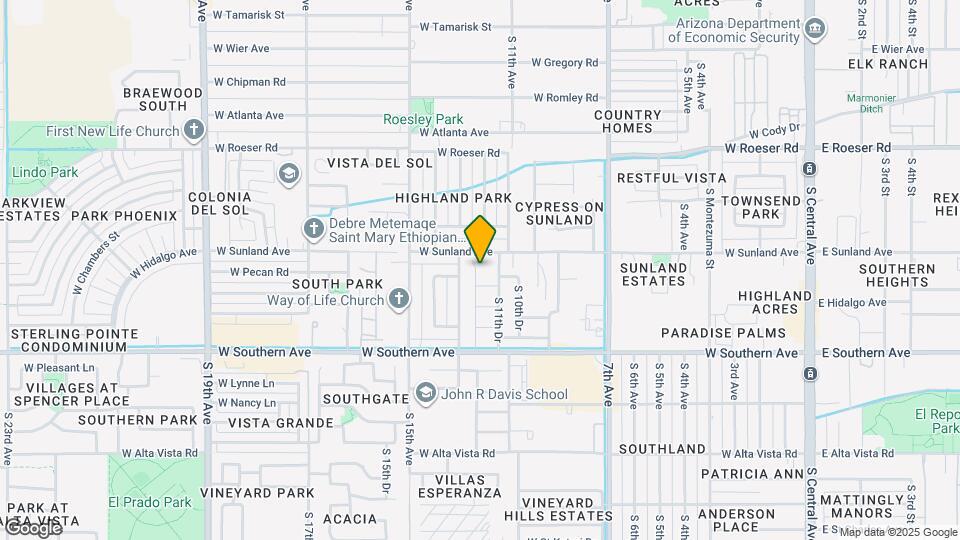 5629 S 12th Ln Map and Location Details