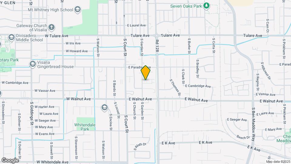 1748 S Garden St Map and Location Details