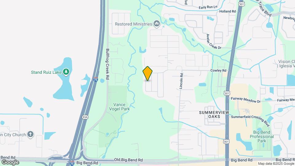 10037 Creek Bluff Dr Map and Location Details