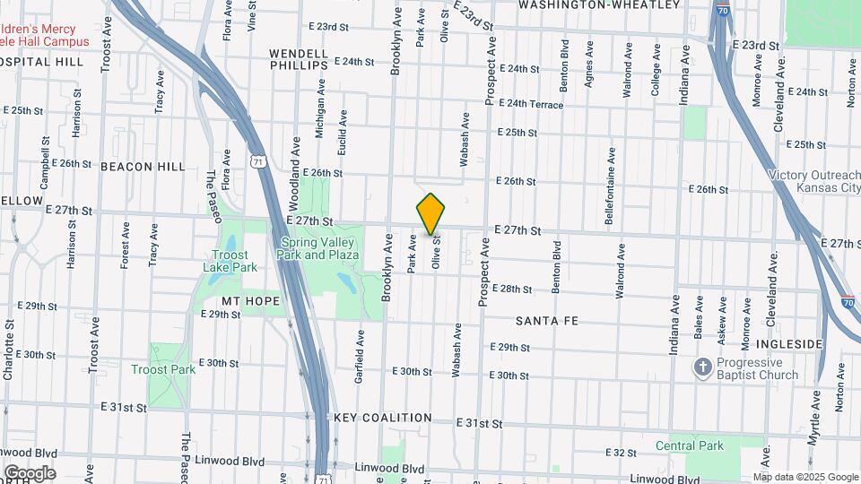 2714 Olive St Map and Location Details