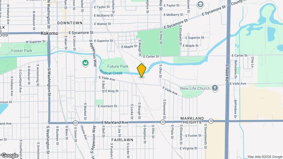 609 S Crystal St Map and Location Details