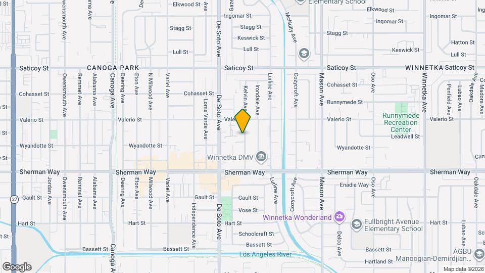 7319 Kelvin Ave Map and Location Details