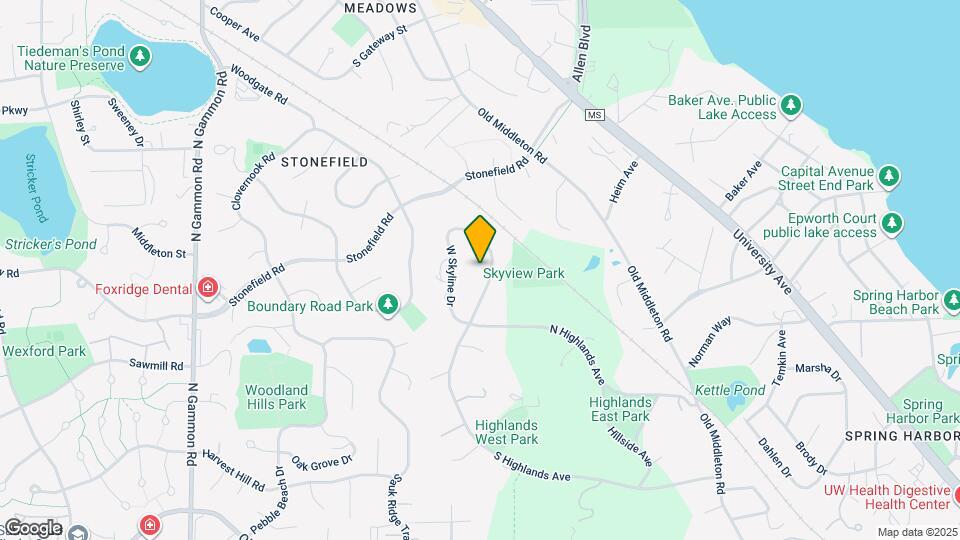 1418 E Skyline Dr Mapa y Detalles de la Ubicación