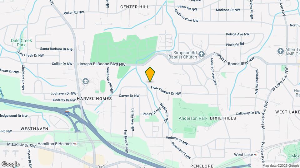 2203 Tiger Flowers Dr NW Map and Location Details