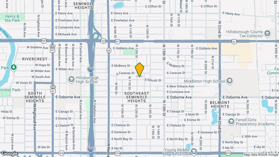 1204 E Ellicott St Map and Location Details
