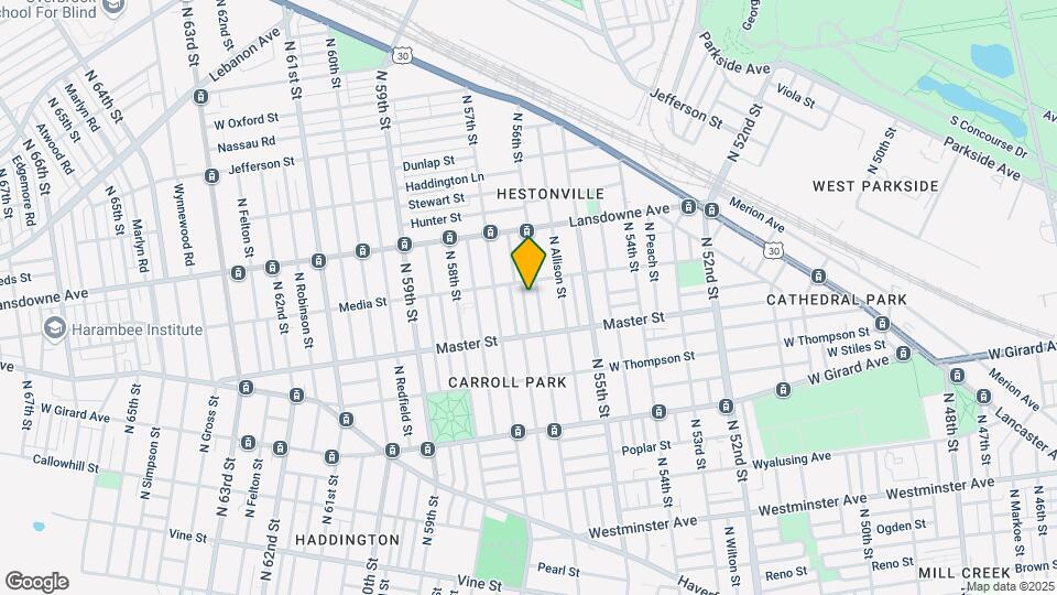 1453 N Ithan St Map and Location Details