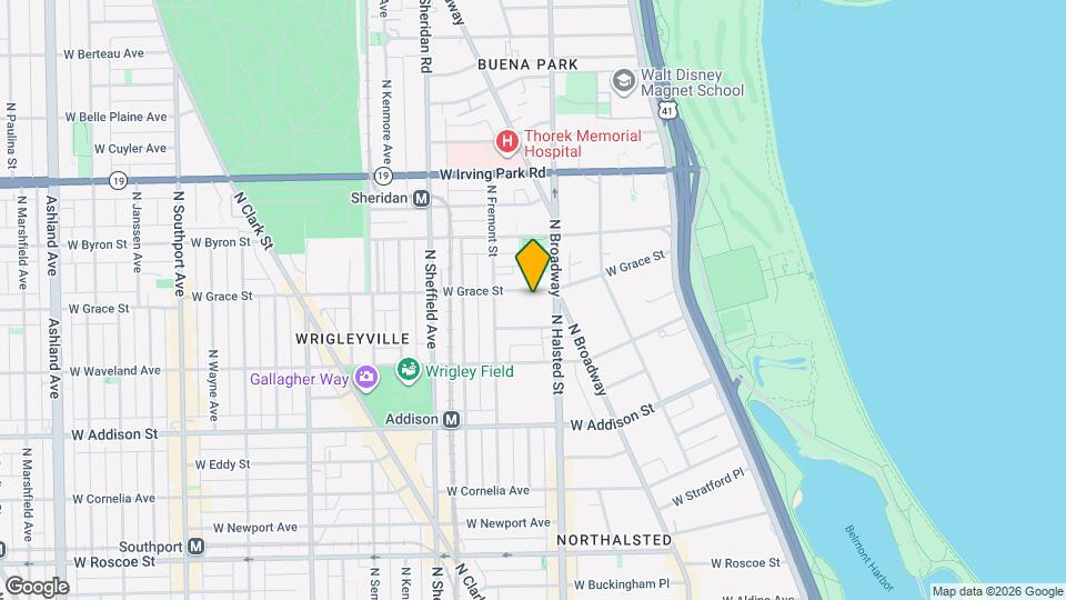 3756 N Halsted St Map and Location Details
