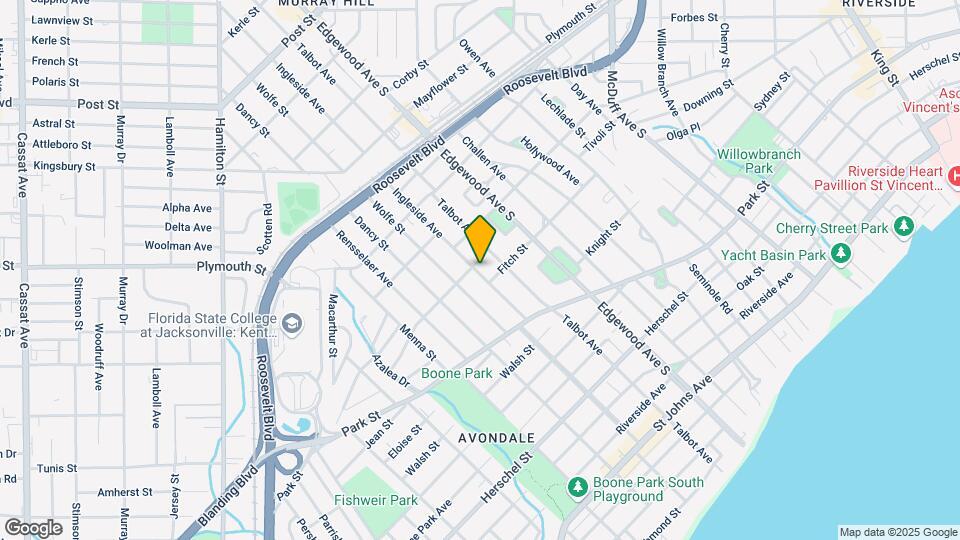 1377 Ingleside Ave Map and Location Details
