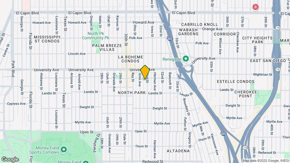 3776 31st St Map and Location Details