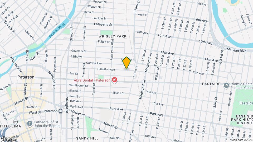 354 Hamilton Ave, Unit 1 bedroom Map and Location Details