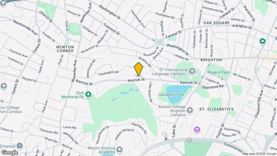 191 Kenrick St, Unit #1 Mapa y Detalles de la Ubicación