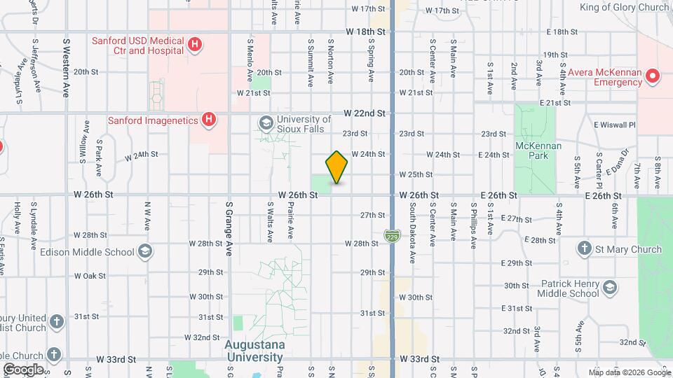 726 W 26th St Map and Location Details