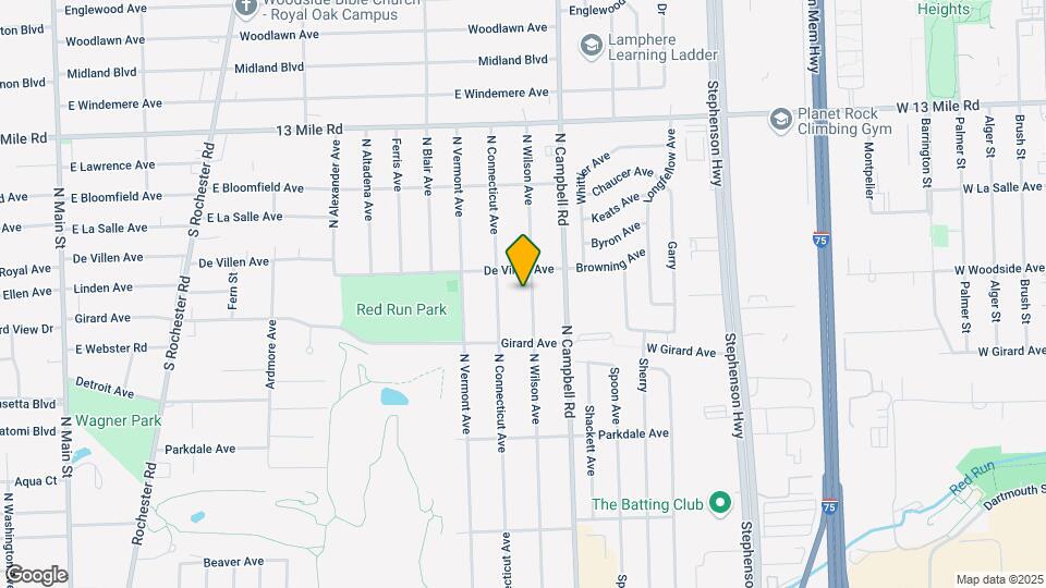 2715 N Wilson Ave Map and Location Details