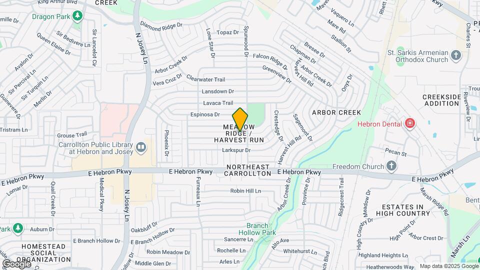 2043 Hearthstone Dr Mapa y Detalles de la Ubicación