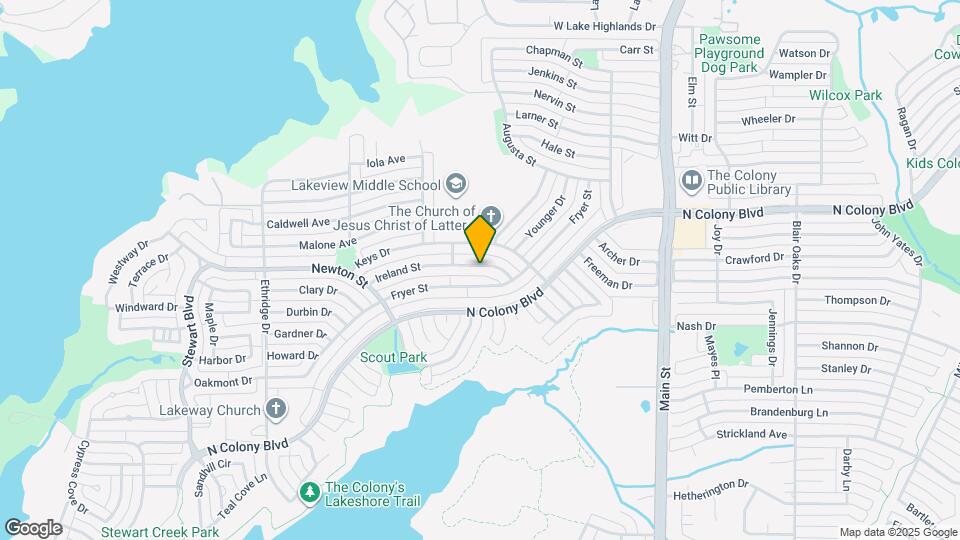 4325 Ireland St Map and Location Details