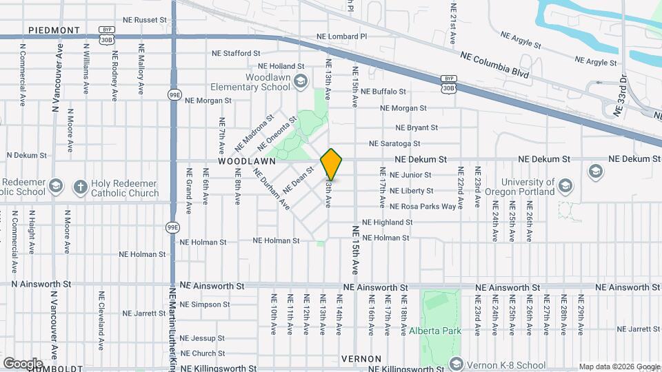 1305 NE Liberty St Map and Location Details
