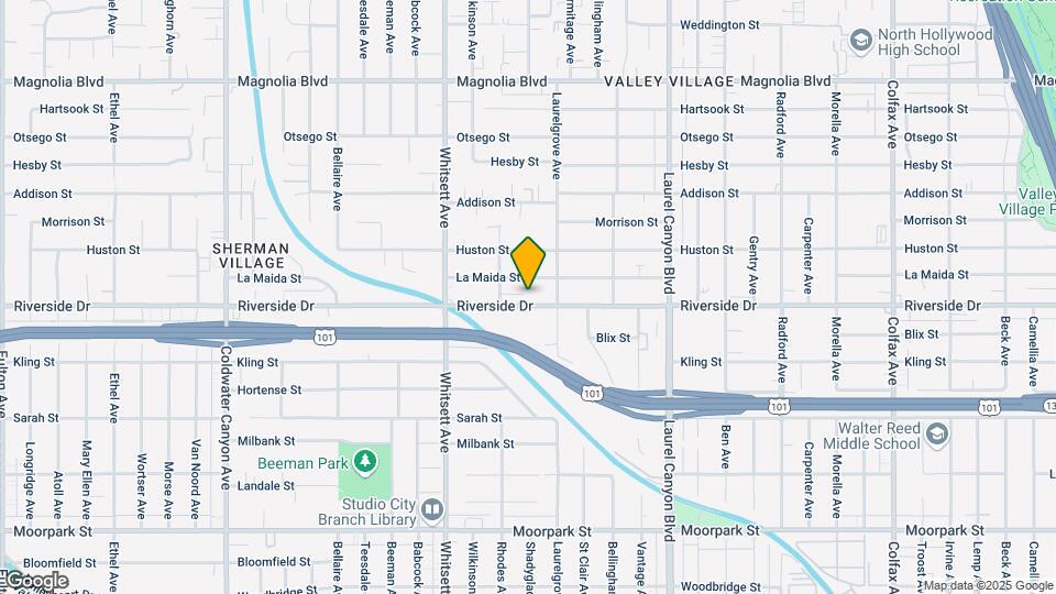 12331 Riverside Dr Map and Location Details