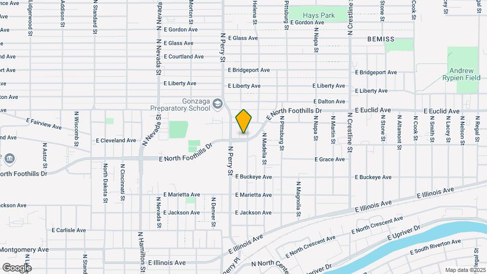 1411-1417 E North Foothills Dr Map and Location Details