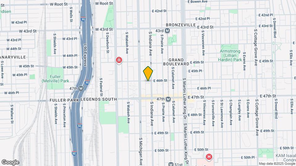 4600 S Indiana Ave Map and Location Details