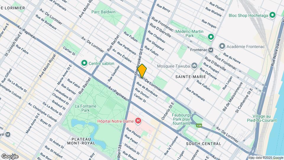 2332-2358 De Lorimier Map and Location Details