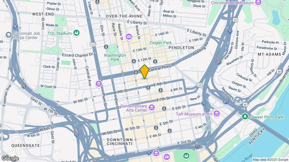 33 E Court St Map and Location Details