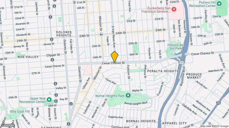 3301-3311 Cesar Chavez St Map and Location Details