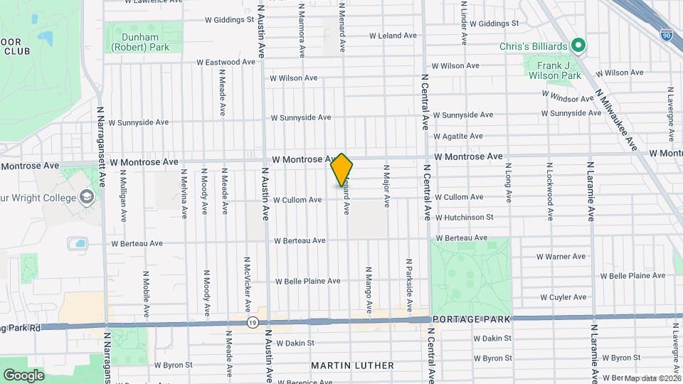 4314 N Menard Ave Map and Location Details