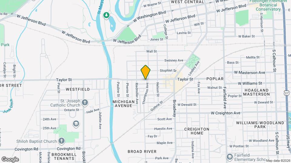 1407 Taylor St Map and Location Details