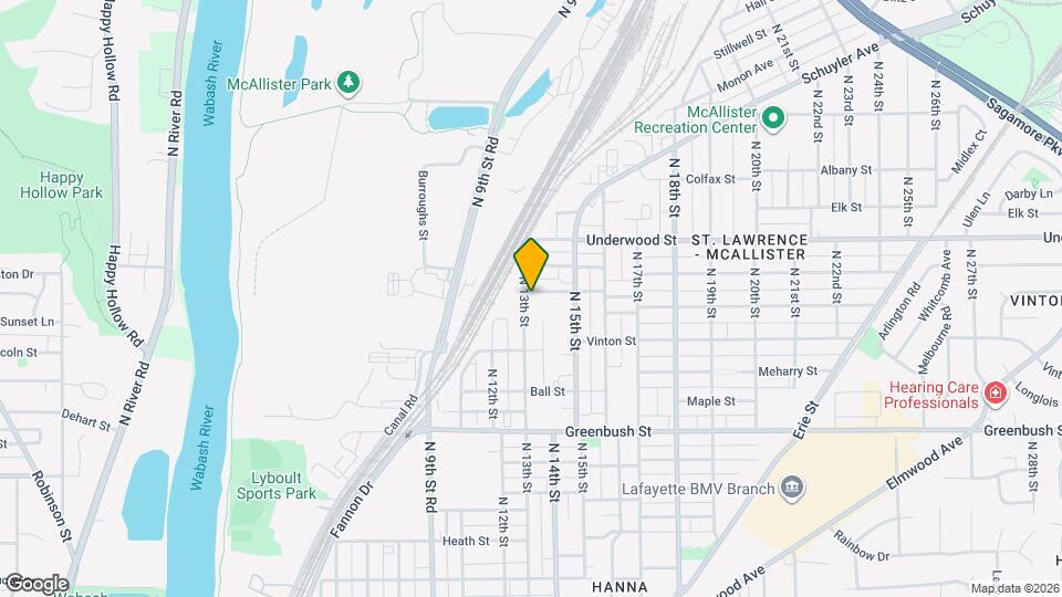 1831 N 13th St, Unit A Map and Location Details